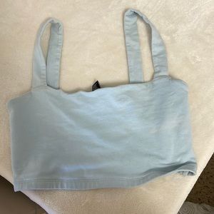 Light blue crop top